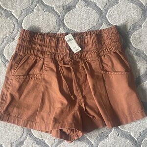Aerie High Waist Brown Shorts